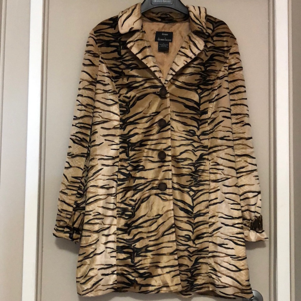 Tiger Print Coat by Dennis Basso